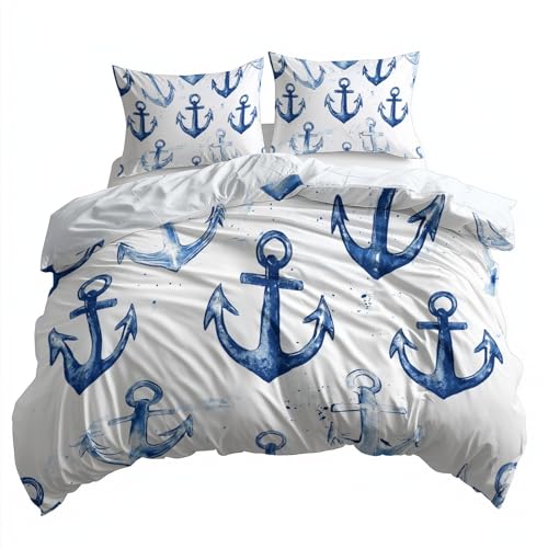 Housse de couette 220x240 anti-plis en microfibre aquarelle - 7
