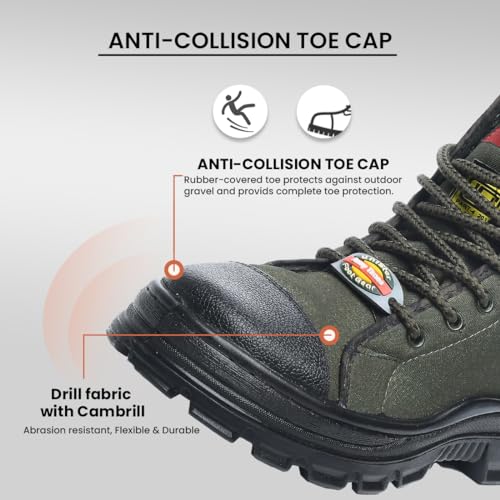 Image of Unistar Hiking /Mountain boots for Men for Outdoor Trekking & Ridding Shoe- non slip, Mild Waterproof, Anti-Fatigue, Comfortable