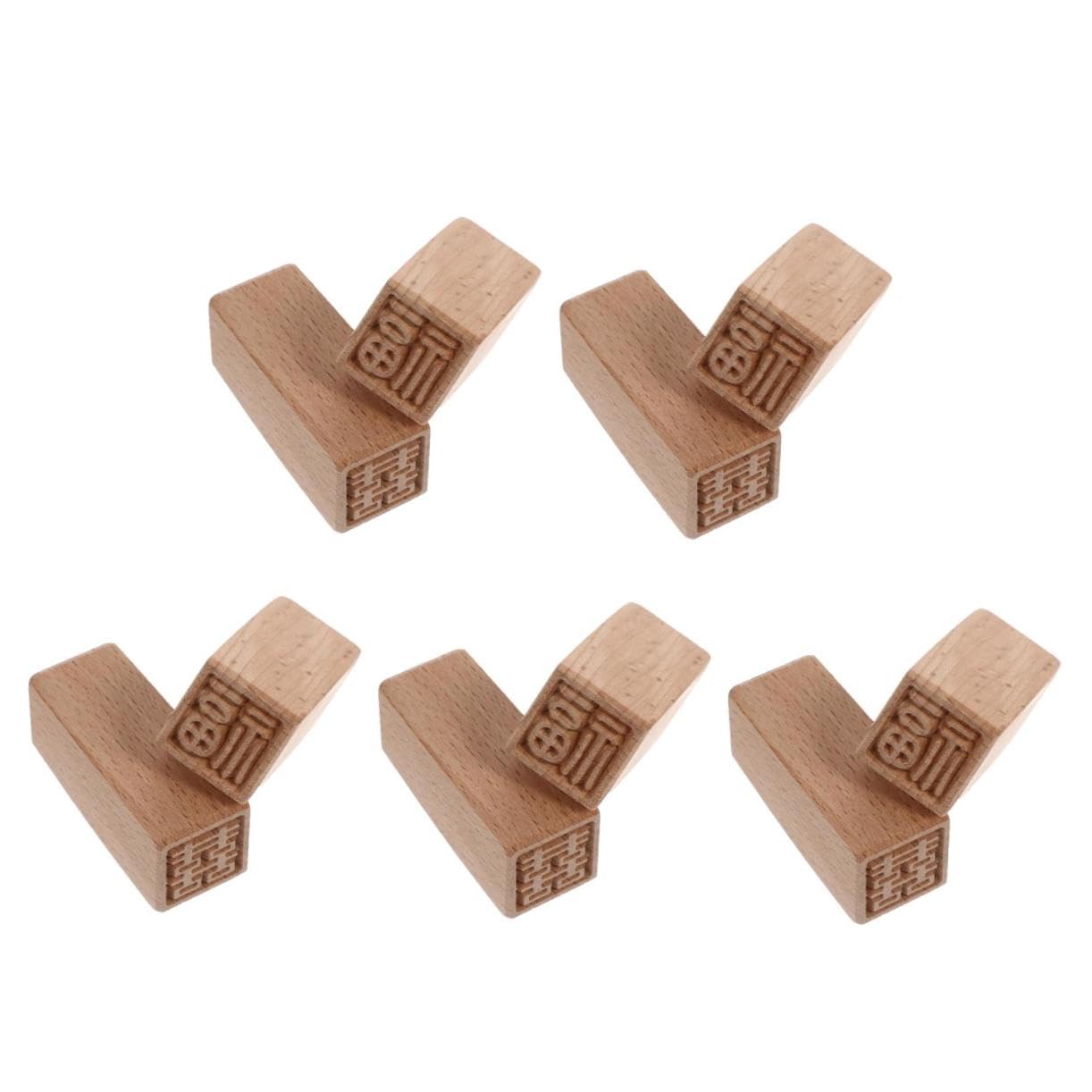 Operitacx 10piezas Sellos De Pastel De Madera Para Patrones Auspiciosos Para Decoración De Tartas y Manualidades Herramientas De Hornear Prácticas y Fáciles De Limpiar