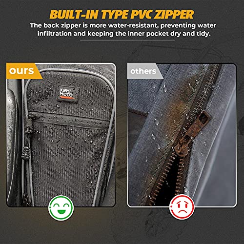 Bolso de almacenamiento KEMIMOTO PRO XP 2020-2025 para UTV, bolso central de asiento con cremallera resistente al desgaste de PVC, compatible con Polaris PRO XP / 4 miniatura 6
