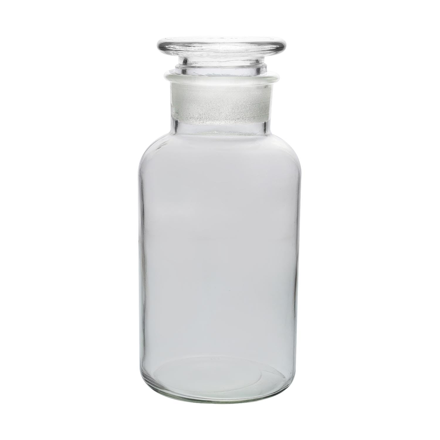 Apothecary Bottle 500ml Clear Glass Oil Lotion Regeant Essence Storage Jar Lid