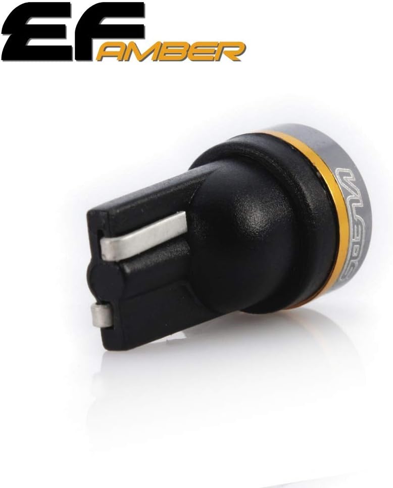VLEDS 2pcs High Visibility Amber 194 T10 2825 180° End Fire LED Bulb