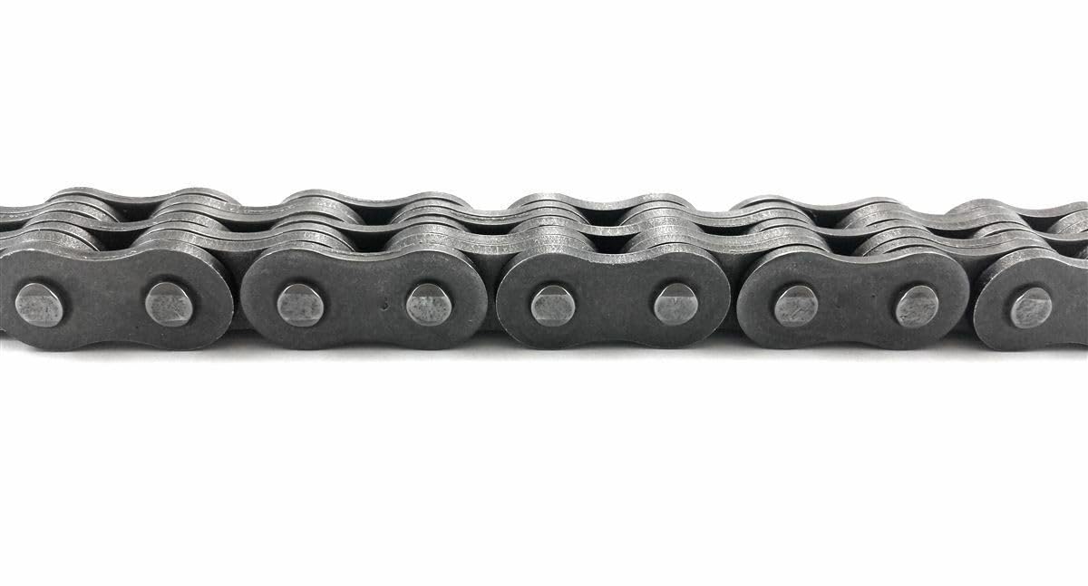 Jeremywell BL534 Leaf Chain 10 Feet with 1 Connecting Link 3 x 4 Lacing, 0.6250 in Pitch, 10 ft Overall Length, Carbon Steel Material for Forklift Masts, Hoisting