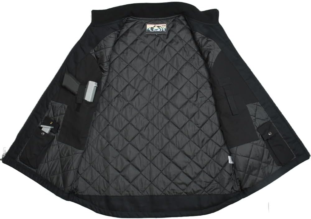 EDTREK Men's Concealed Carry Vest With Two Holster Inside - Urban Gun Vest With Zipped Chest Pocket - Image 3