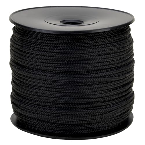 Corde tressée Polypro Noire Ø 1,5MM Bobine 100M - Cordage extérieure, Corde Bricolage,...