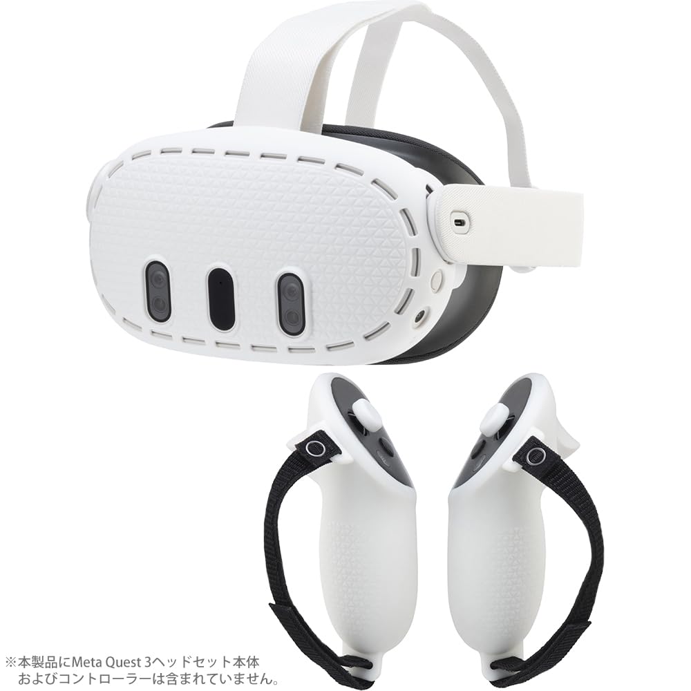 中古 Quest3本体＋ストラップ＋シリコン接頭部＋シリコンカバーセット CYBER・シリコンカバー セット（Meta Quest 3用）｜サイバー