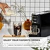 Crux Espresso Machine for Nespresso Pods - Programmable Coffee Brewer Capsule Compatible with Large Removable Water Tank and Drip Tray, Black and Copper