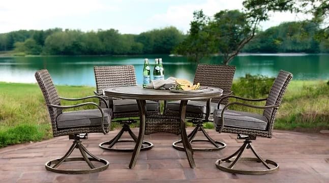 Amazon.com: Member Mark Newcastle 5-Piece Round Patio Dining Set Amazon.com: Member Mark Newcastle 5-Piece Round Patio Dining Set