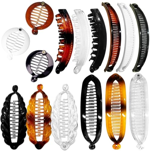 Set de 15 Pinzas para Cabello con Forma de Banana Retro miniatura 1
