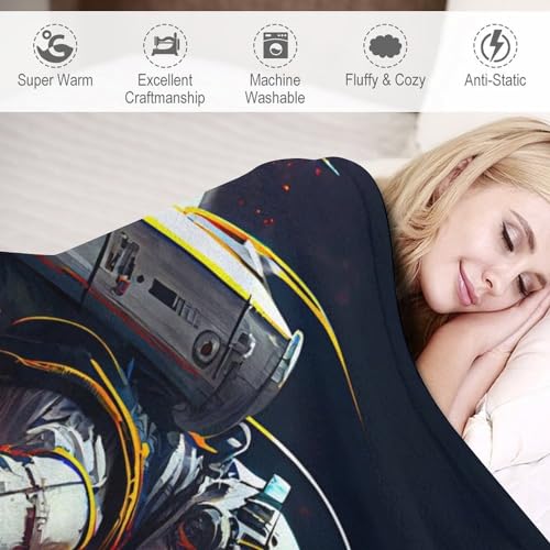 Couverture de canapé astronaute pour des soirées cocooning chaleureuses en polaire flannel - 4