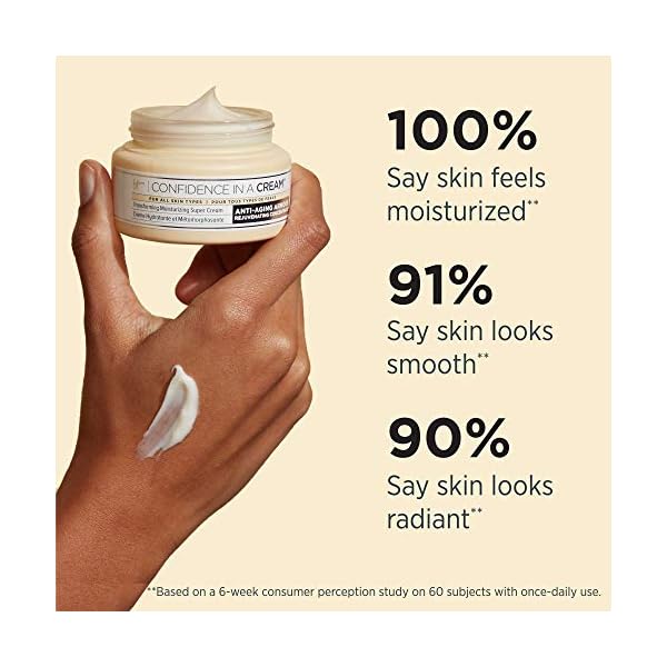 IT-Cosmetics-Confidence-in-a-Cream-Anti-Aging-Facial-Moisturizer-Reduces-the-Look-of-Wrinkles-Pores-Visibly-Brightens-Skin-With-Hyaluronic-Acid-Collagen-40-fl-oz it COSMETICS Confidence In A Cream Facial Moisturizer - Original Formula - Reduces The Look Of Wrinkles & Pores, Visibly Brightens Skin - With Hyaluronic Acid & Collagen - 4.0 Fl Oz