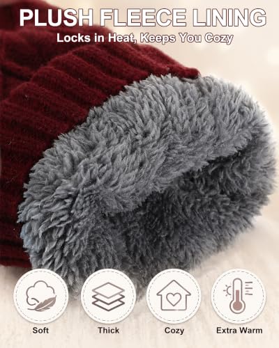 Image of Shihanee Winter Fleece Lined Leg Warmers for Women