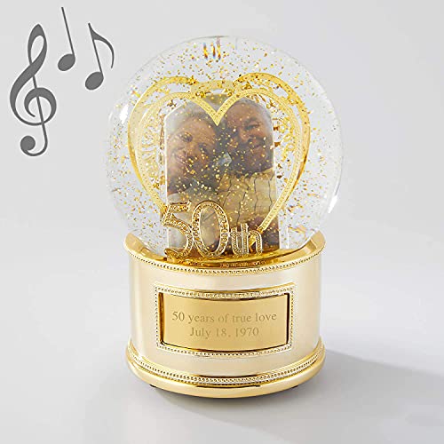 50th Anniversary Musical Snow Globe (Free Customization) - Things Remembered