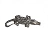 DMtse Chinese Brass Crocodile Decor Statue Figurines for Animal Sculpture Lucky for Collectibles Gift