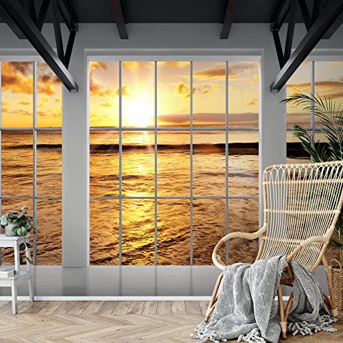 Runa Art Carta da parati fotografica Finestra sul