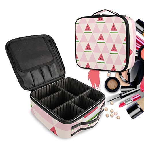 Organisateur de maquillage pastèque rose idéal pour vos voyages et week-ends