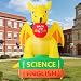 COMIN 8.2 FT Back to School Outdoor Inflatable Decorations, Inflatable Dinosaur Decorations with Built-in LED Lights for Patio Garden Outdoor Lawn