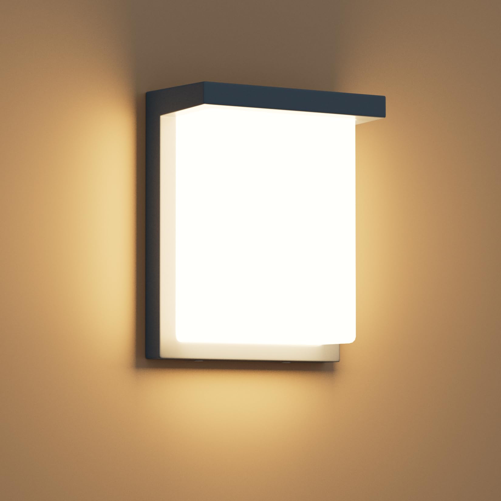 Kligthen LED Außenwandleuchten 3000K, IP65 Wandleuchte Anthrazit außenlampe