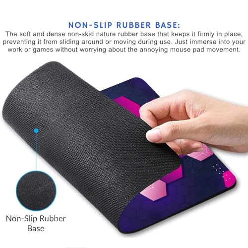 Image of Tuzker Gaming Mouse pad /Computer Mouse Mat for Speed and Precision Operation, Non-Slip Rubber Base, Smooth Cloth Surface for Laser & Optical Mouse, Laptop, MacBook, Notebook, Office-230x190mm (MP-10)