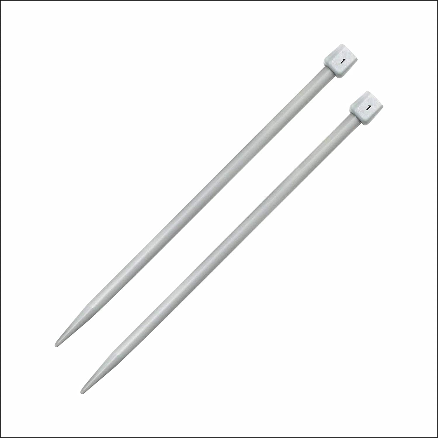 NTGS Plastic Single Pointed Knitting Needle Large Size - No 1, Length - 35Cm, Dia - 7.5Mm, Woolen Artefacts Like Sweaters, Muflers, Caps Etc, Pair of 2-image-16