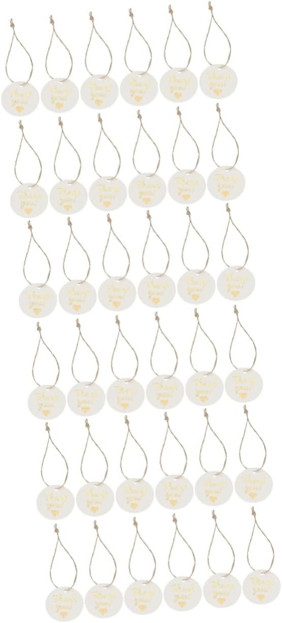 Ipetboom 300pcs Foil Tags String for Party Favors Candy Packaging Wedding and Shower Decor for Crafts and Celebrations