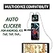 Annrybor Automatic Clicker for iPhone iPad, Phone Screen Device Speed Click for Android IOS（1 Second Fastest 50 Times）
