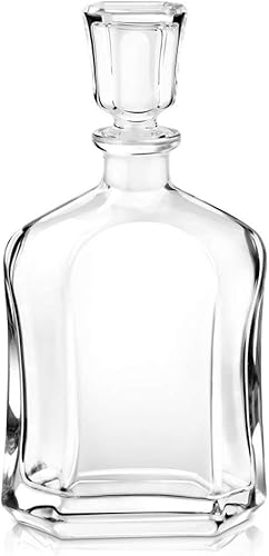 Miniatura 8 de Maverton Jarra de whisky + 6 vasos con grabado, decantador de licores clásicos de 23 onzas líquidas para ella, vasos de 10 onzas líquidas para