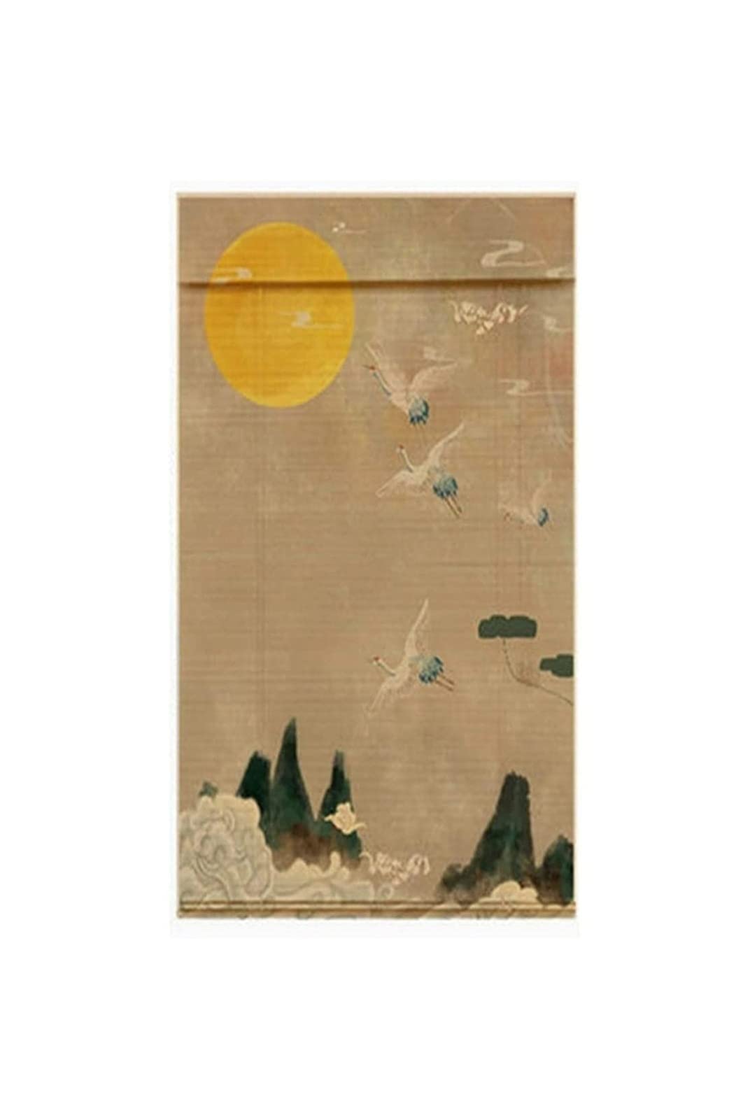 Store Romain Bambou Anti-Regard et Brise-Soleil, Rideau Japonais Tissage Net
