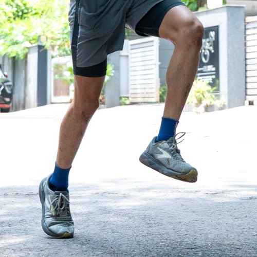 Image of HEELIUM Bamboo Athletic Socks for Men & Women | 3X Tougher & Durable, Ultra Soft & Blister Resistant | Perfect for Gym, Sports & Long Distance Running