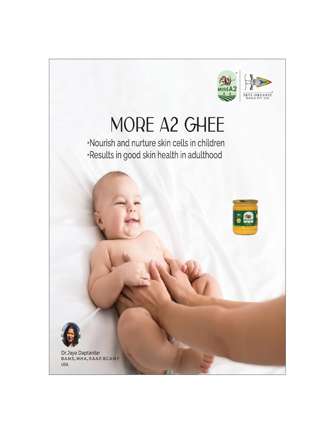 16 Oz (500 ml) More A2 Cultured Ghee | Free range | Grass Fed Cows | Ancient/Ayurvedic Bilona Hand Churning Method | Prepared Utilizing natural source of Energy
