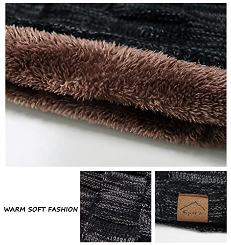 T WILKER Kids Winter Knitted Hats Warm Fleece Lining Cap for 5-14 Year Old Boys Girls3