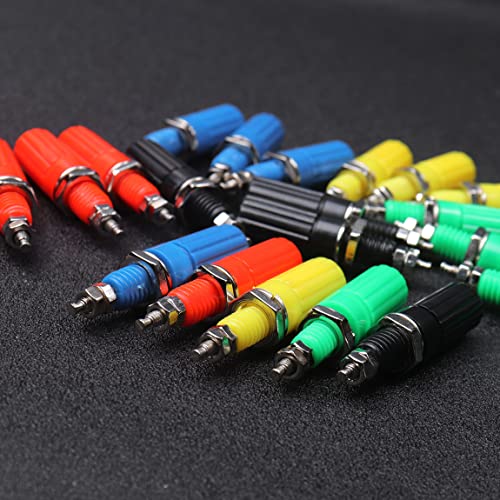 Atoplee Banana Binding Post 20pcs M3 4mm Amplifier Terminal Binding Post Banana Jack Panel Mount Connector - Thumbnail 6