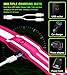 LED Reflective Running Gear High Visibility Reflective Belt Sash with Armband for Walking at Night,Adjustable Running Safety Gear Light Up Running Belt for Runners Walkers Men Women (Pink)