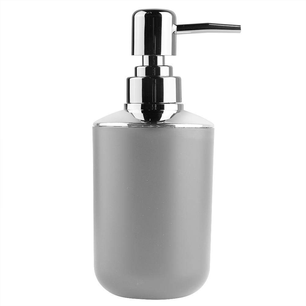 Ejoyous Conjunto DE BAÑO DE 6 Piezas Accesorios de baño Porta dispensador de jabón WC Cepillo BAÑO Accesorios(Gris)