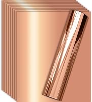 Vista 16 de Vinilo de transferencia de calor Aqua Foil HTV para playera 12" X 10" (Paquete de 5), fácil de desmalezar, tamaño garantizado