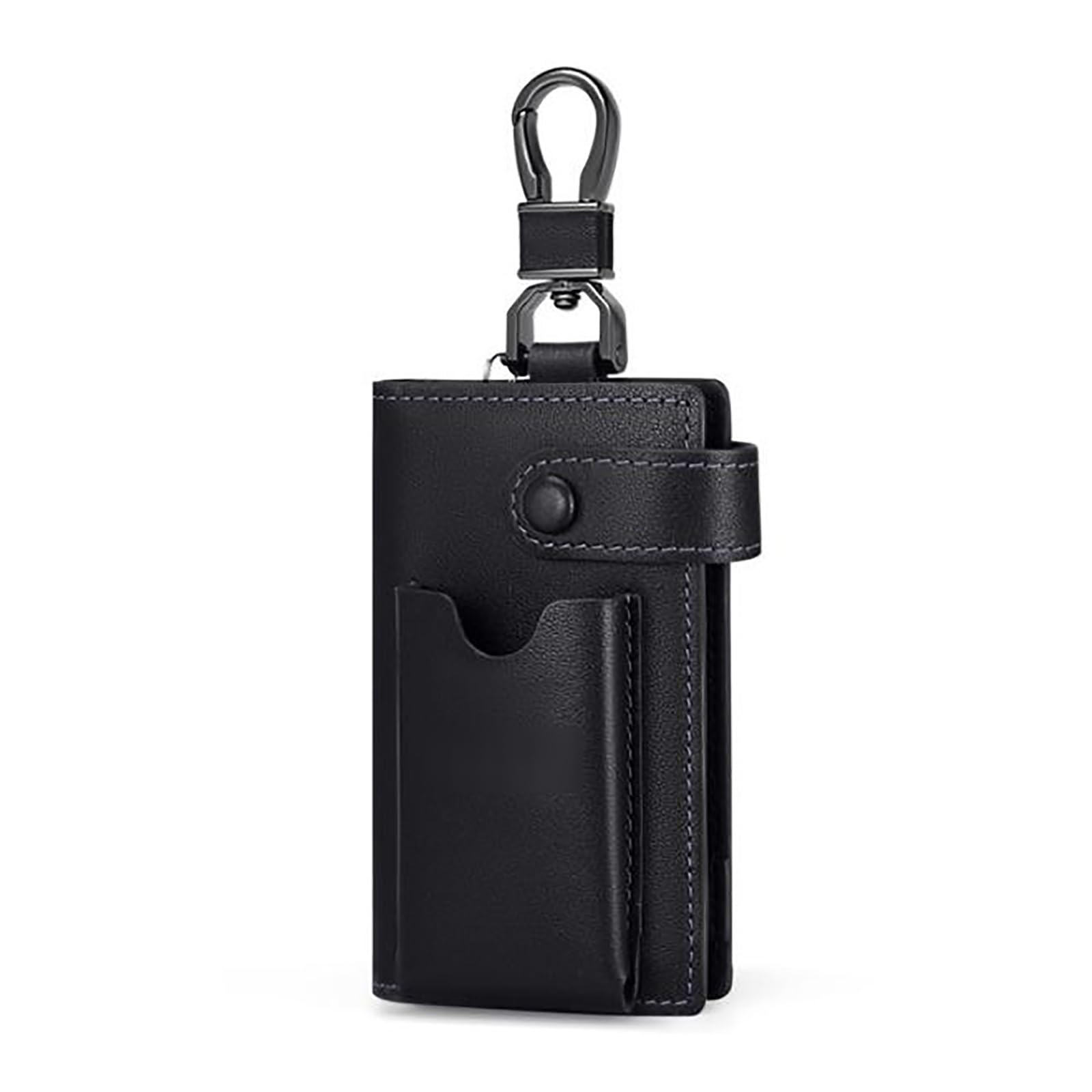 Portachiavi Per Uomo e Donna Borsa portachiavi Custodia protettiva in materiale di pelle Custodia protettiva Borsa portachiavi da appendere alla vita da uomo con cerniera semplice per Uomini Donne