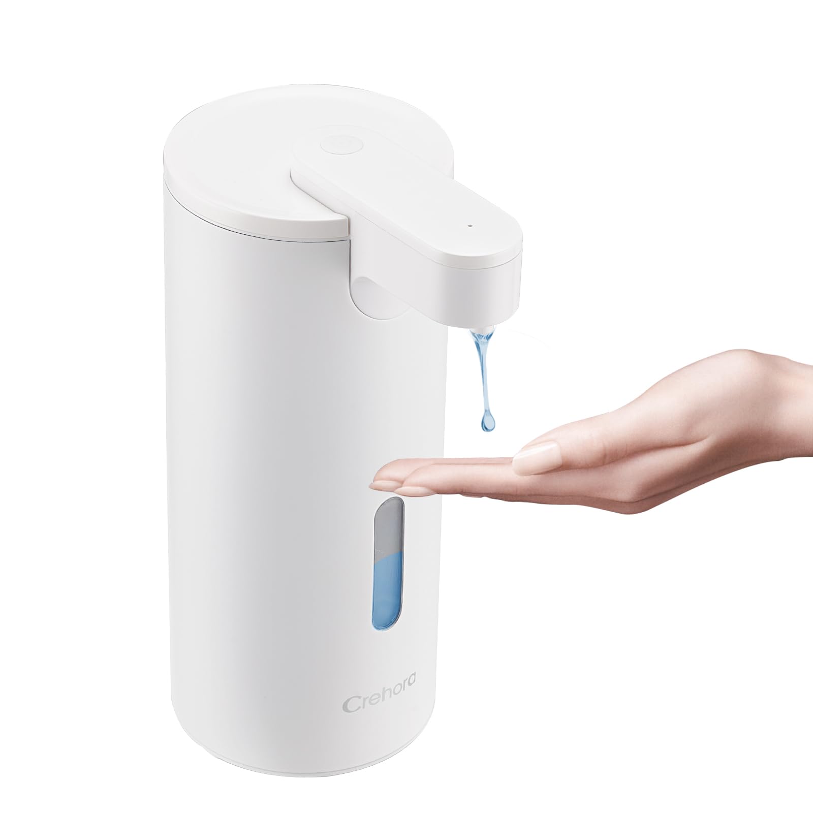 Automatic Soap Dispenser, Touchless Soap Dispenser, 3 Adjustable Volume Hand Soap Dispenser, Bathroom Soap Dispenser, Dish Soap Dispenser for Kitchen Bathroom, Liquid Soap Dispenser White