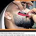 Black & Red Barber Razor, Razor for men, Professional Changeable Half Blade Straight Edge Razor by