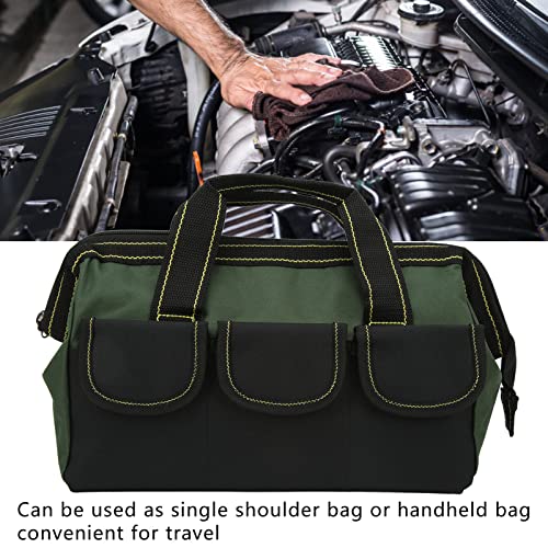 Heavy Duty with Waterproof Molded Base Large Tool Bag, 16in Top Wide Mouth Tool Bag - Image 2