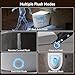 Smart Toilet with Bidet Built in,Smart Toilet with Tank,Dual Auto Flush,Foam Dispenser,Deodorization,Foot Sensor,Blackout Flush,Heated Seat,Warm Water,Bidet Toilet for Modern Bathroom,Night Light