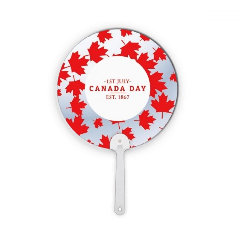 Éventail plastique Canada Day pour vos pique-niques du 4 juillet