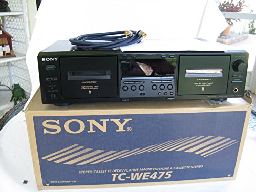 Preisvergleich Produktbild Sony TC-WE475 Doppel Kassettenrekorder / Aufnahme * Schwarz*