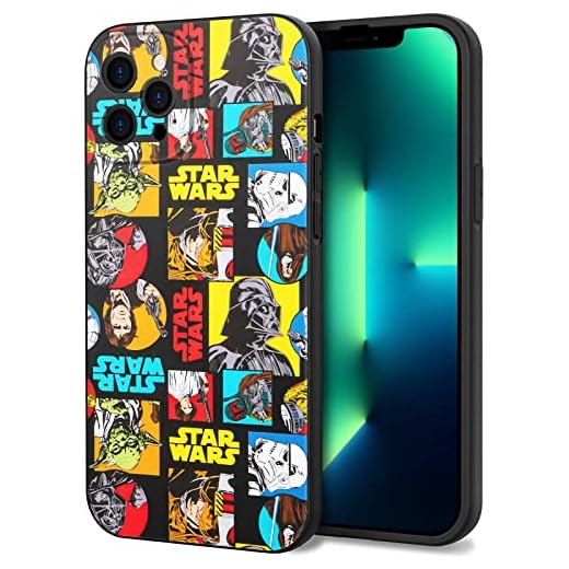 RUFENG Compatible for iPhone 13 Pro Max Case 6.7" Pattern Printed Soft Silicone Full Protection Cases - Stickers-Star-Wars-14