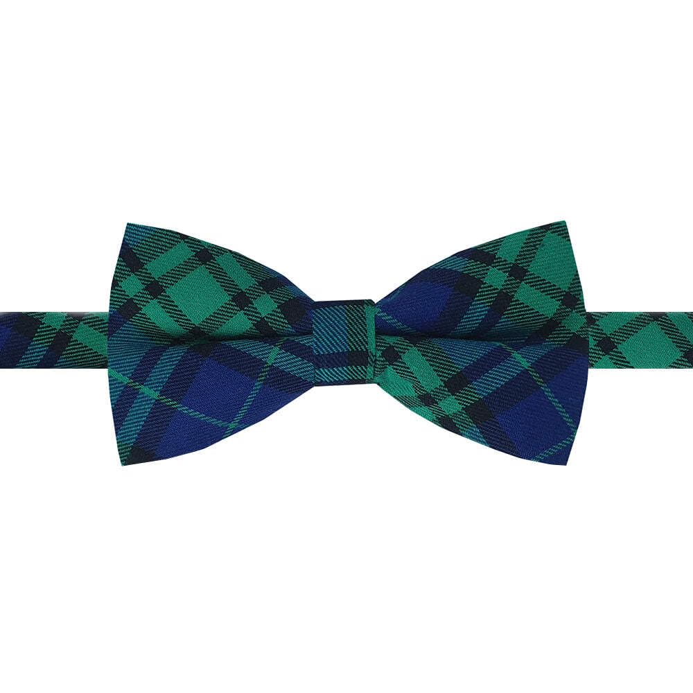 Texture Ties Black Watch Tartan Boys Bow Tie