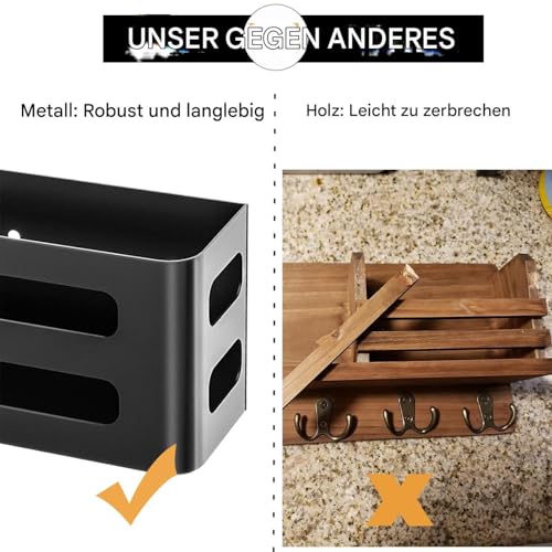 Soporte para llaves de pared y cartas para organizar el pasillo de casa 8