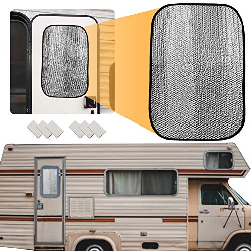 Big Ant RV Door Window Shade, 24.5 x 16.5 Inch Camper Sunshade Solar