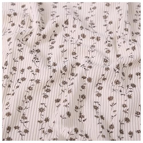 Tissu velours côtelé blanc imprimé pour relooker votre salon moderne