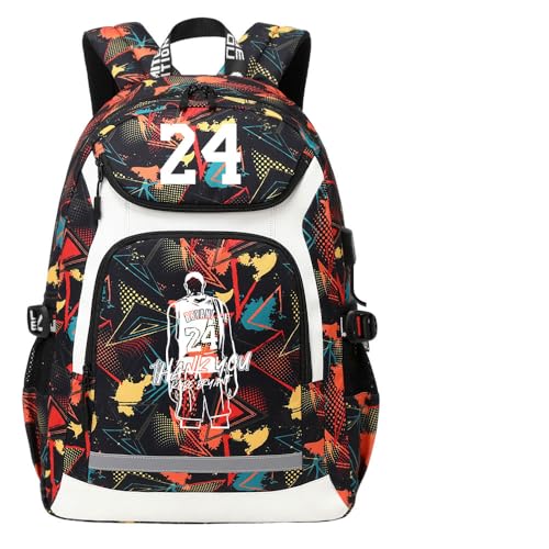 Sac à dos décontracté Kobes Noir Mamba idéal pour les cours et les activités de plein air