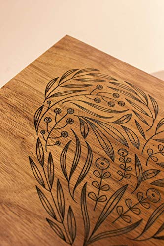 Floral Heart Wooden Memory Box For Wedding Anniversary [Personalized Custom Keepsake Box For New Baby, Mother's Day Gift For Mom, Made In The Usa] #TOP3