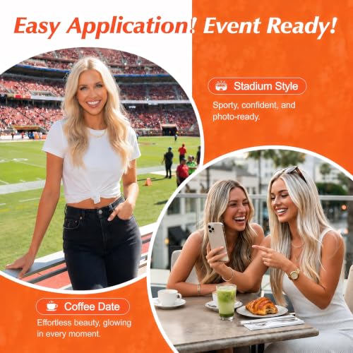 Image of Sunny Hair Clip in Hair Extensions Real Human Hair Blonde Highlight 14inch | Human Hair Clip in Extensions for Women , Natural Blend and Soft Hair, Easy to Apply & Remove for Work & Weekend 85g